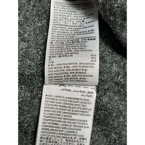 Gap Textured V-Neck Tunic Sweater Womens Size XL Gray 3/4 Sleeves Super Soft - Picture 6 of 10